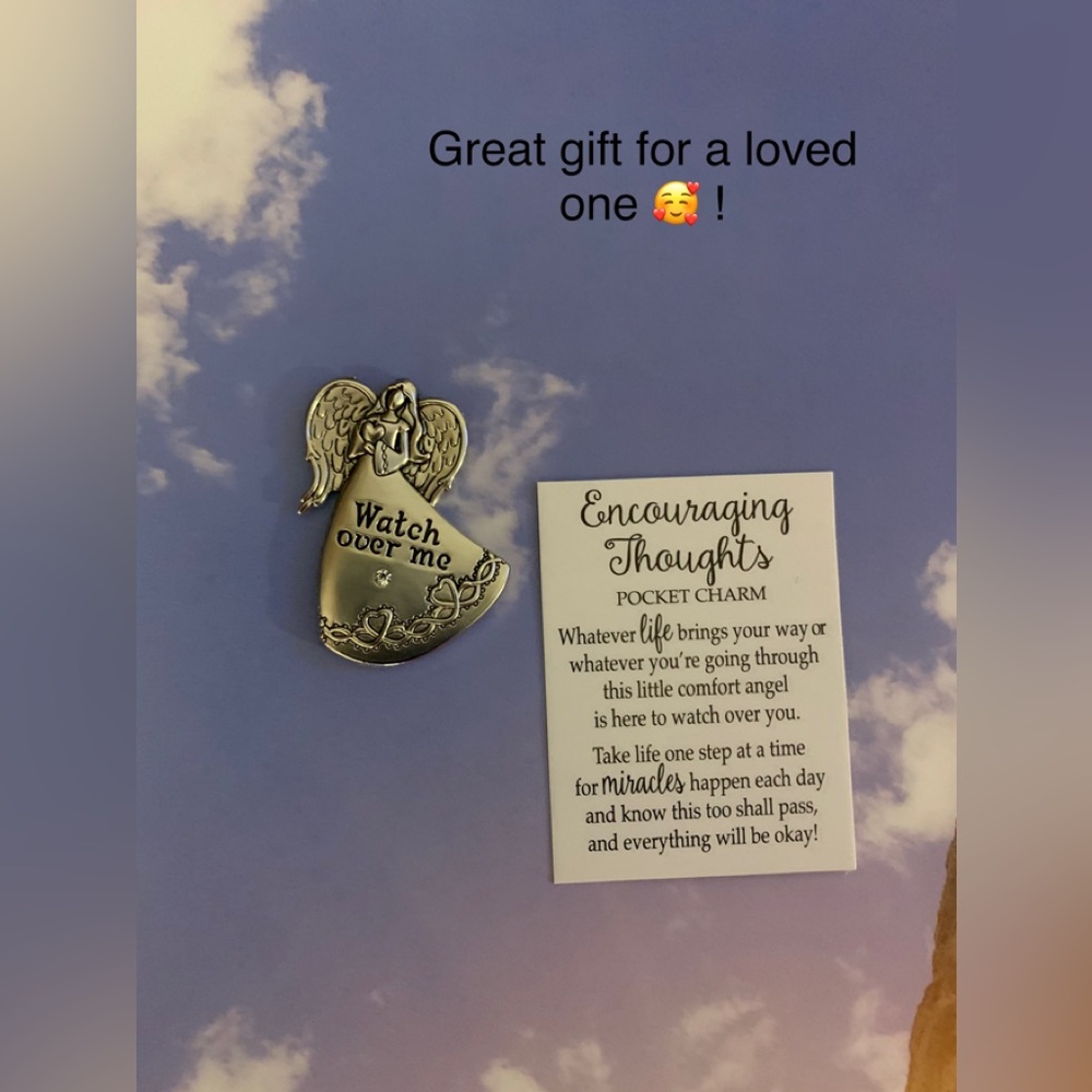 Watch over you Angel pocket charm